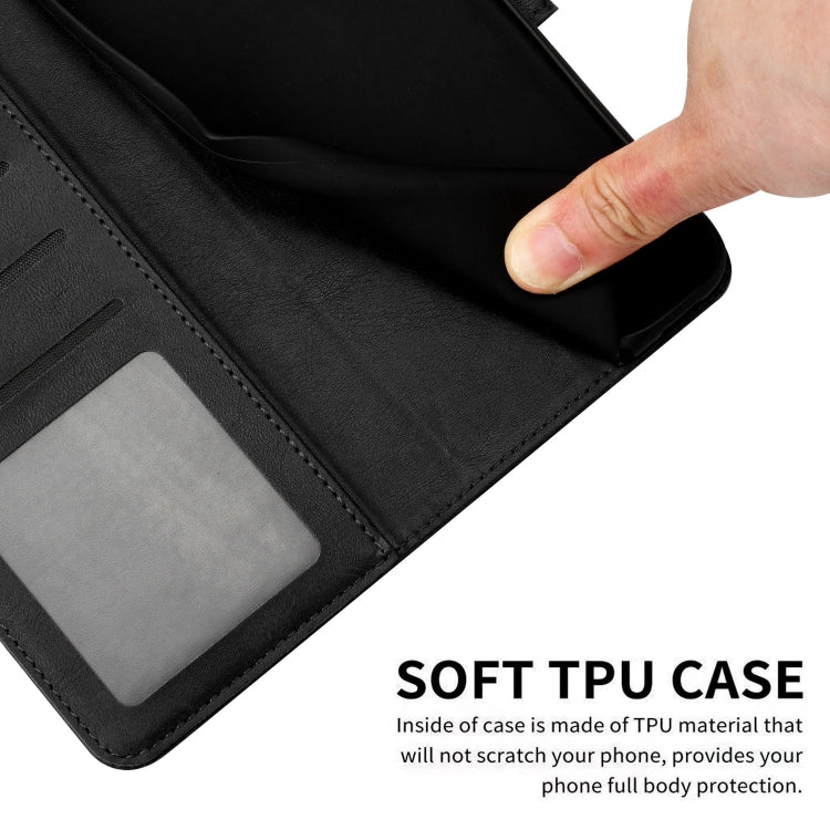 For Samsung Galaxy S25 Ultra 5G Solid Calf Texture Flip Leather Phone Case(Black) - Galaxy S25 Ultra 5G Cases by PMC TechLife | Online Shopping South Africa | PMC TechLife | Buy Now Pay Later Mobicred