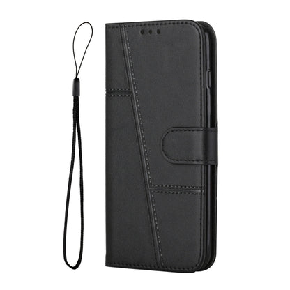 For Samsung Galaxy S25 Ultra 5G Stitching Calf Texture Buckle Leather Phone Case(Black) - Galaxy S25 Ultra 5G Cases by PMC Jewellery | Online Shopping South Africa | PMC Jewellery | Buy Now Pay Later Mobicred