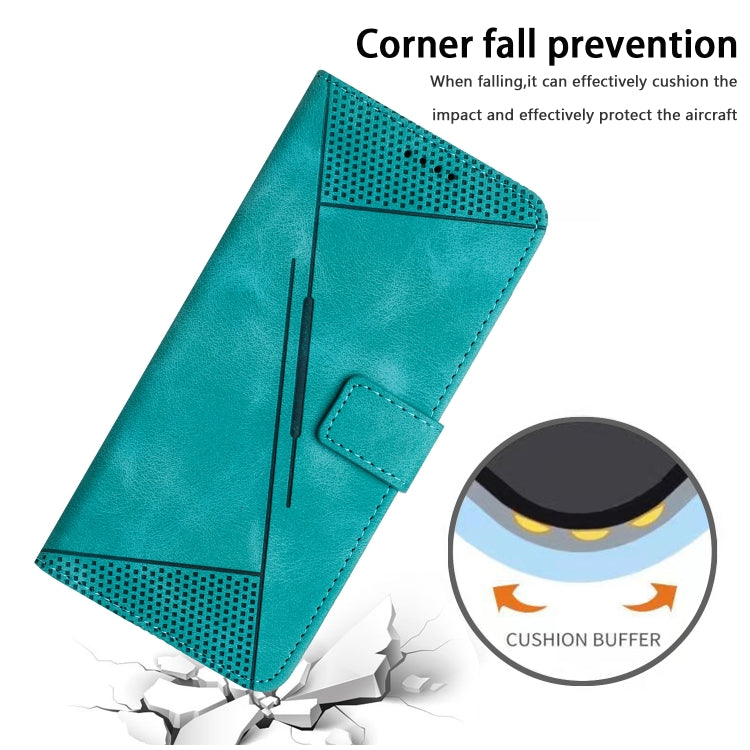 For Samsung Galaxy S25+ / S24+ 5G 5G Dream Triangle Leather Phone Case with Long Lanyard(Green) - Galaxy S25+ 5G Cases by PMC Jewellery | Online Shopping South Africa | PMC Jewellery | Buy Now Pay Later Mobicred