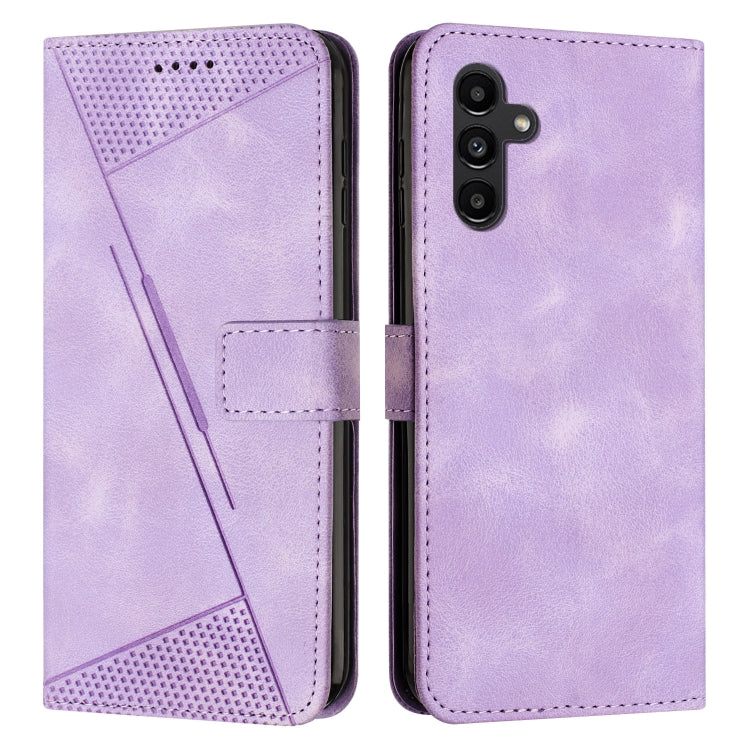 For Samsung Galaxy S25+ / S24+ 5G 5G Dream Triangle Leather Phone Case with Long Lanyard(Purple) - Galaxy S25+ 5G Cases by PMC Jewellery | Online Shopping South Africa | PMC Jewellery | Buy Now Pay Later Mobicred