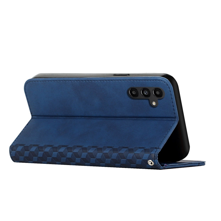 For Samsung Galaxy S25+ / S24+ 5G Diamond Splicing Skin Feel Magnetic Leather Phone Case(Blue) - Galaxy S25 5G Cases by PMC Jewellery | Online Shopping South Africa | PMC Jewellery | Buy Now Pay Later Mobicred