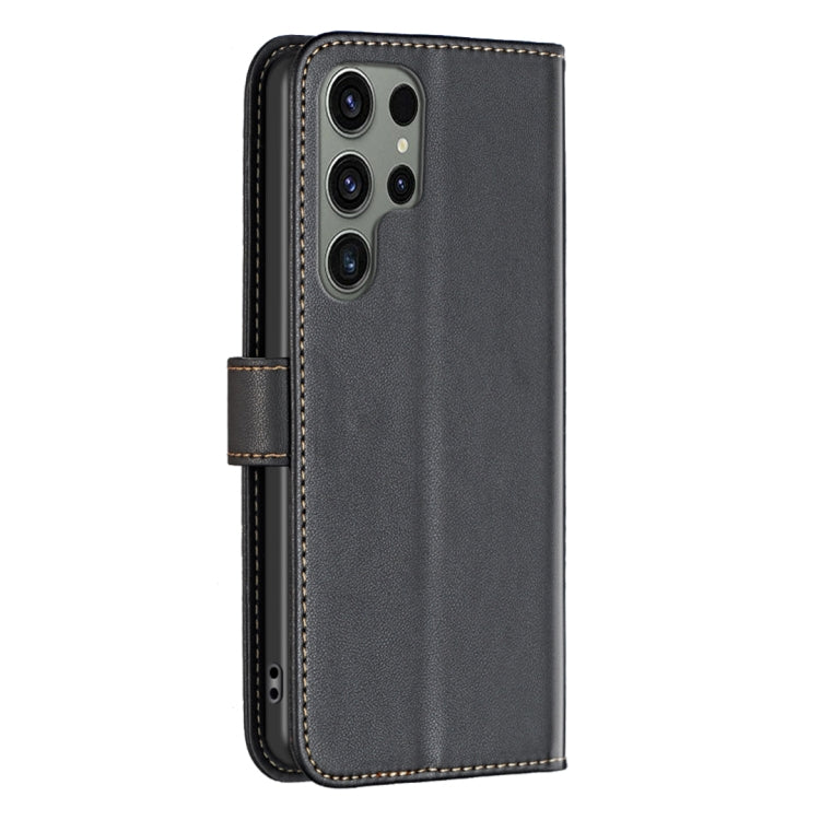 For Samsung Galaxy S25 Ultra 5G Magnetic Buckle Leather Phone Case(Black) - free shipping - PMC Jewellery - Order now!