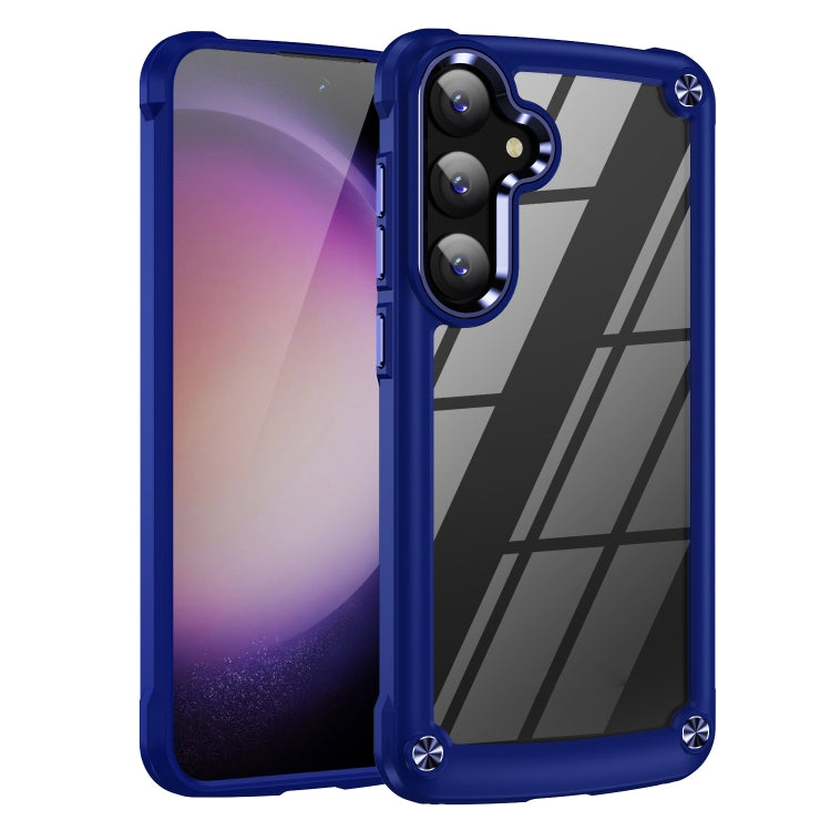 For Samsung Galaxy S25 5G TPU + PC Lens Protection Phone Case(Blue) - Galaxy S25 5G Cases by PMC Jewellery | Online Shopping South Africa | PMC Jewellery | Buy Now Pay Later Mobicred