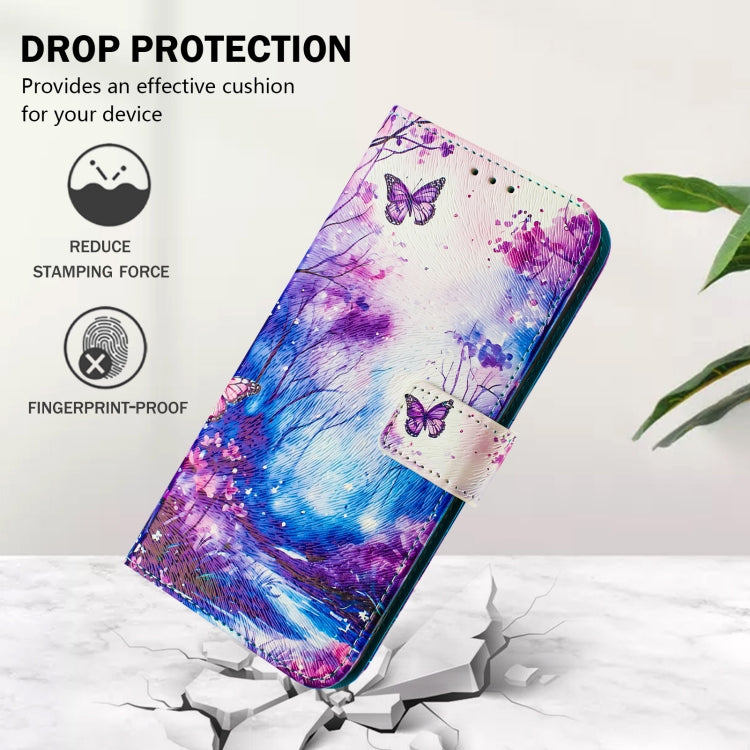 For iPhone 16e Art Colored Drawing Pattern Leather Phone Case(Dreamland) - iPhone 16e Cases by PMC TechLife | Online Shopping South Africa | PMC TechLife | Buy Now Pay Later Mobicred