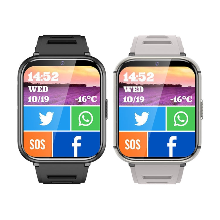 UNIWA DM66 4G Calling Smart Watch, 4GB+64GB, 1.99 inch IPS Screen Android 9.0 Support WiFi GPS(Silver) - free shipping - PMC TechLife - Order now!