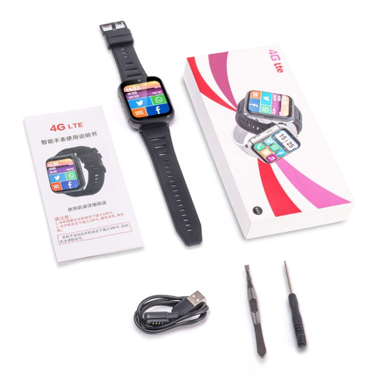 UNIWA DM66 4G Calling Smart Watch, 4GB+64GB, 1.99 inch IPS Screen Android 9.0 Support WiFi GPS(Silver) - free shipping - PMC TechLife - Order now!