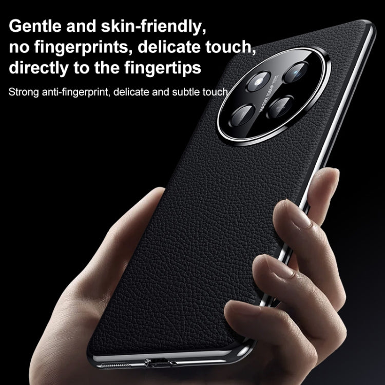 For Honor Magic7 Genuine Leather PC Phone Case(Green) - Honor Cases by PMC TechLife | Online Shopping South Africa | PMC TechLife | Buy Now Pay Later Mobicred