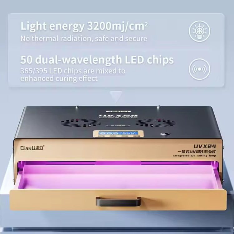 Qianli UVX24 16 inch Powerful Integrated UV Curing Lamp Box, Plug:EU Plug - free shipping - PMC TechLife - Order now!