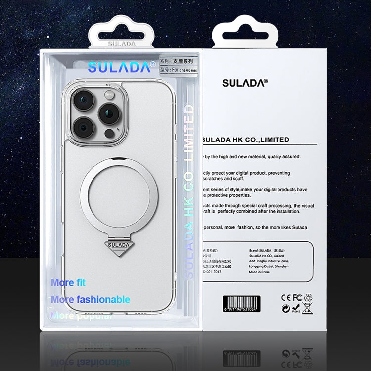 For iPhone 16 Pro Max SULADA Transparent MagSafe Magnetic Holder Phone Case - iPhone 16 Pro Max Cases by SULADA | Online Shopping South Africa | PMC Jewellery | Buy Now Pay Later Mobicred