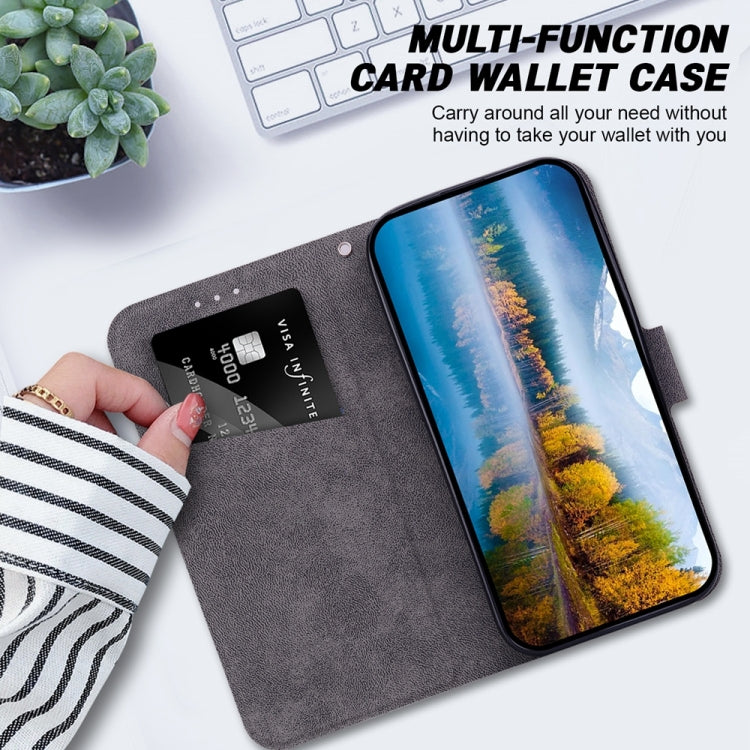 For iPhone 16e Ultra-thin Voltage Magnetic Buckle Leather Phone Case(Purple) - iPhone 16e Cases by PMC TechLife | Online Shopping South Africa | PMC TechLife | Buy Now Pay Later Mobicred