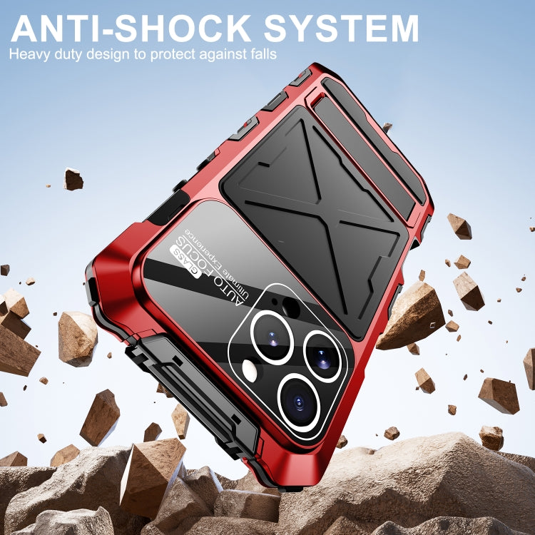 For iPhone 16 Pro Max R-JUST Life Waterproof Dustproof Shockproof Phone Case(Red) - iPhone 16 Pro Max Cases by R-JUST | Online Shopping South Africa | PMC Jewellery | Buy Now Pay Later Mobicred