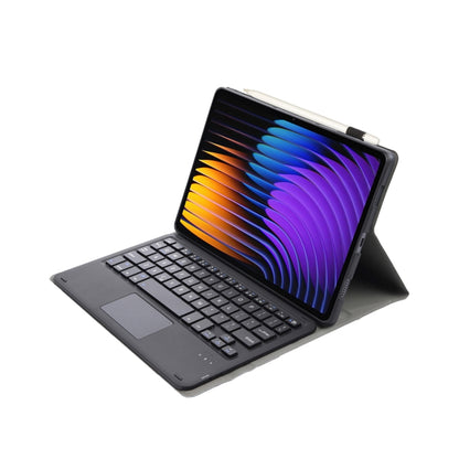 For Xiaomi Pad 7 / 7 Pro 11.2 inch A0N13-A Ultra-thin Detachable Bluetooth Keyboard Leather Tablet Case with Touchpad(Black) - Others Keyboard by PMC Jewellery | Online Shopping South Africa | PMC Jewellery | Buy Now Pay Later Mobicred