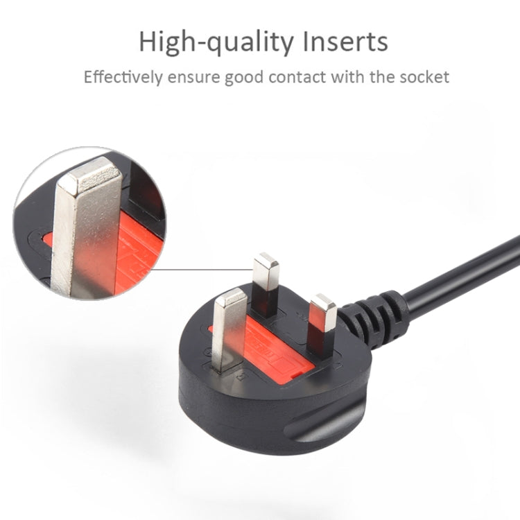 Big UK Plug Computer PC Power Cord 3 Pin Cable, Length:3m(Black) - Power Cord by PMC TechLife | Online Shopping South Africa | PMC TechLife | Buy Now Pay Later Mobicred