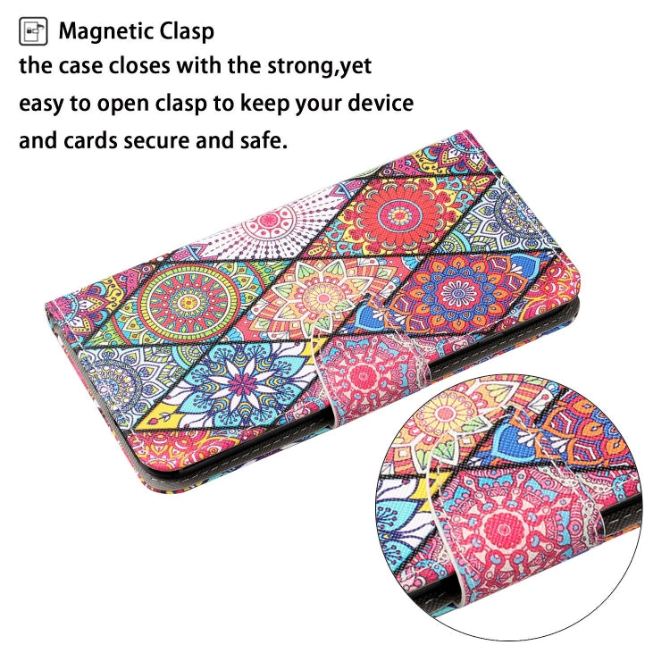For Samsung Galaxy S25 Ultra 5G Colored Drawing Pattern Leather Phone Case(Diamond Totem) - free shipping - PMC Jewellery - Order now!