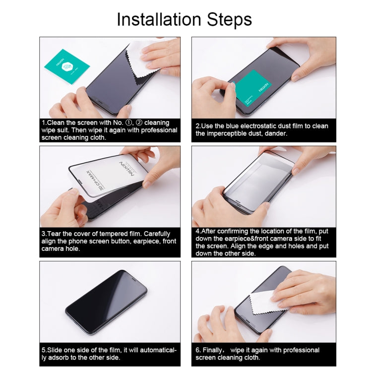 For iPhone 16 Pro NILLKIN 3D CP+MAX Anti-Explosion Full Coverage Tempered Glass Film - free shipping - PMC Jewellery - Order now!