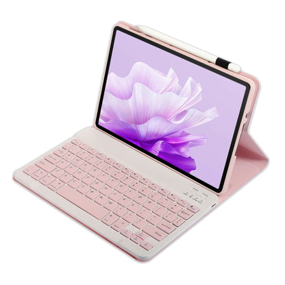 For Huawei MatePad 11.5 S 2024 AH20 Ultra-thin Detachable Bluetooth Keyboard Leather Tablet Case(Pink White) - Others Keyboard by PMC Jewellery | Online Shopping South Africa | PMC Jewellery | Buy Now Pay Later Mobicred