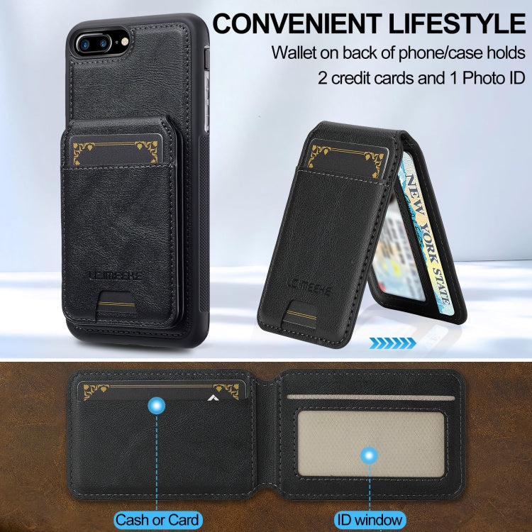For iPhone SE 2024 LC.IMEEKE L3 Series Detachable RFID Card Bag Magsafe Phone Case(Black) - free shipping - PMC TechLife - Order now!