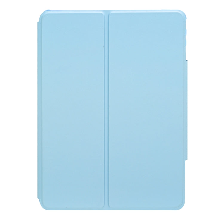 For iPad Pro 11 2024 YL13-A 360 Rotation Acrylic Transparent Round Keycap Bluetooth Keyboard Leather Case With Touch Control(Blue) - For iPad Pro by PMC Jewellery | Online Shopping South Africa | PMC Jewellery | Buy Now Pay Later Mobicred