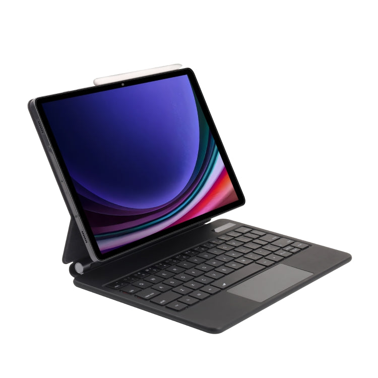 For Samsung Galaxy Tab S10+ / S9 FE+ P810 Magnetic Bluetooth Keyboard Leather Tablet Case(Black) - Samsung Keyboard by PMC Jewellery | Online Shopping South Africa | PMC Jewellery | Buy Now Pay Later Mobicred