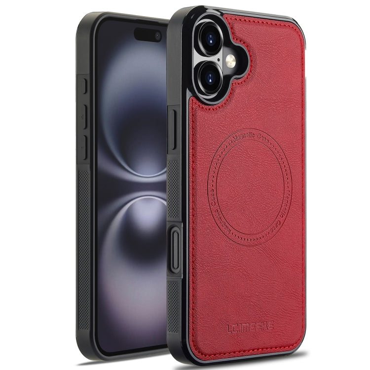 For iPhone 16 LC.IMEEKE Magsafe Phone Case(Red) - iPhone 16 Cases by LC.IMEEKE | Online Shopping South Africa | PMC Jewellery | Buy Now Pay Later Mobicred