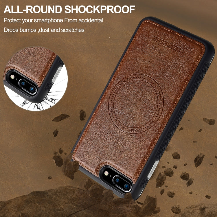 For iPhone 16e LC.IMEEKE Magsafe Phone Case(Brown) - free shipping - PMC TechLife - Order now!