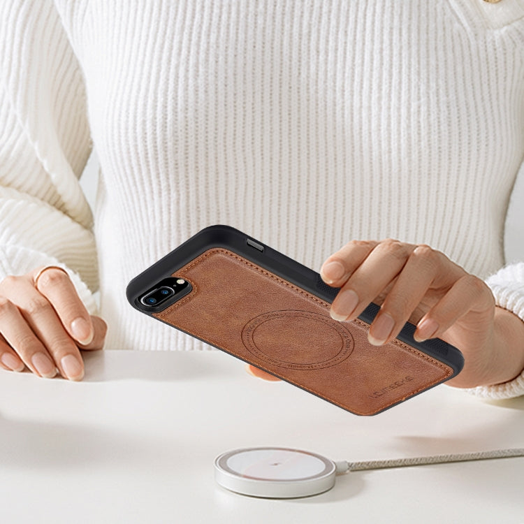 For iPhone 16e LC.IMEEKE Magsafe Phone Case(Brown) - free shipping - PMC TechLife - Order now!