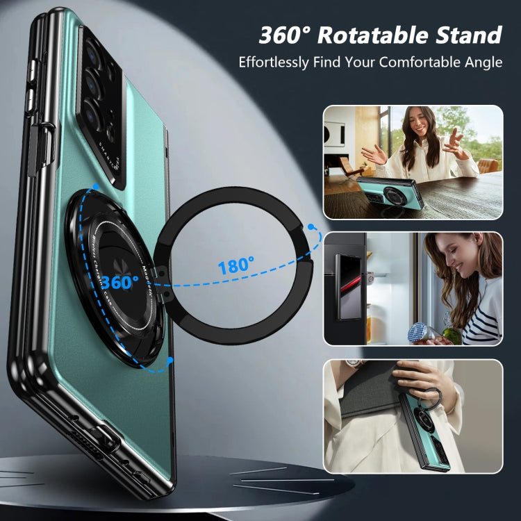 For Honor Magic V2 RSR Porsche Design Gold Medal Rotating Folding Series Ring Holder Phone Case(Royal Blue) - Honor Cases by PMC TechLife | Online Shopping South Africa | PMC TechLife | Buy Now Pay Later Mobicred
