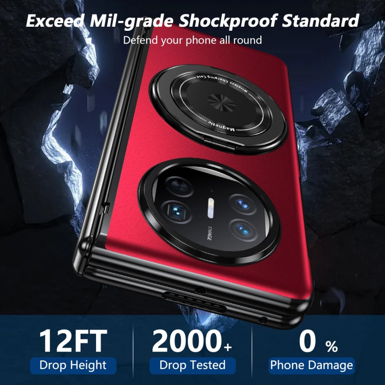 For Huawei Mate X5 Gold Medal Rotating Folding Series Ring Holder Phone Case(Red) - free shipping - PMC TechLife - Order now!