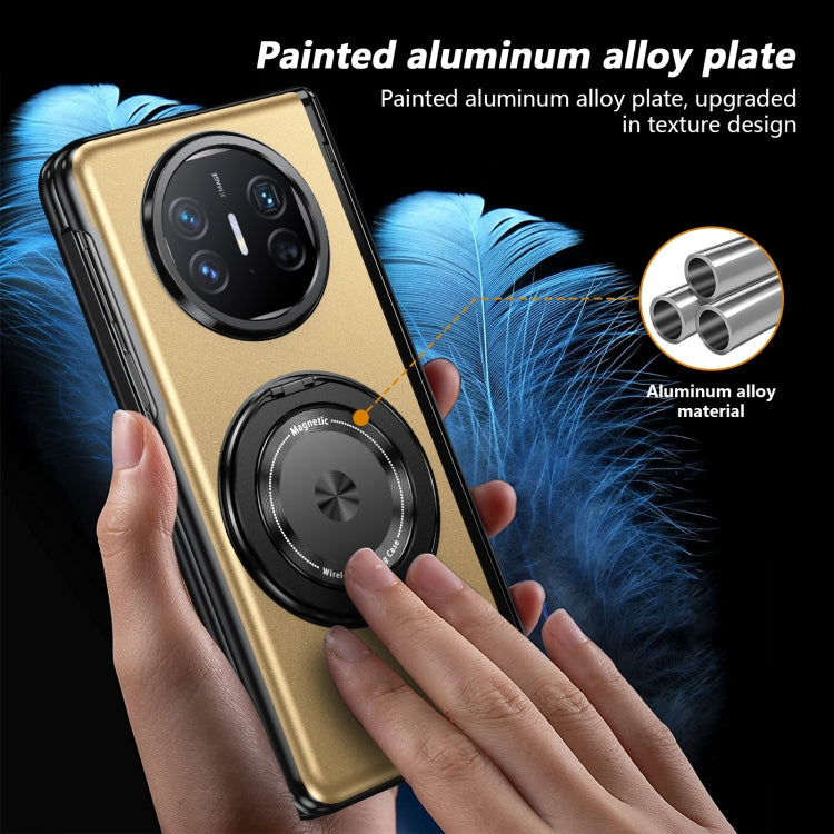 For Huawei Mate X5 Gold Medal Rotating Folding Series Ring Holder Phone Case(Gold) - Huawei Cases by PMC TechLife | Online Shopping South Africa | PMC TechLife | Buy Now Pay Later Mobicred