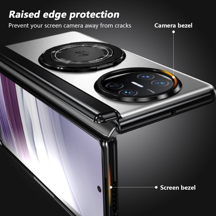 For Huawei Mate X5 Gold Medal Rotating Folding Series Ring Holder Phone Case(Silver) - Huawei Cases by PMC TechLife | Online Shopping South Africa | PMC TechLife | Buy Now Pay Later Mobicred