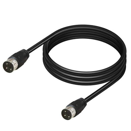 DIN Male to Male 3 Pin Signal Transmission for TV, DVD Player Adapter Cable, Length:5m(Black) - Microphone Audio Cable & Connector by PMC Jewellery | Online Shopping South Africa | PMC Jewellery | Buy Now Pay Later Mobicred