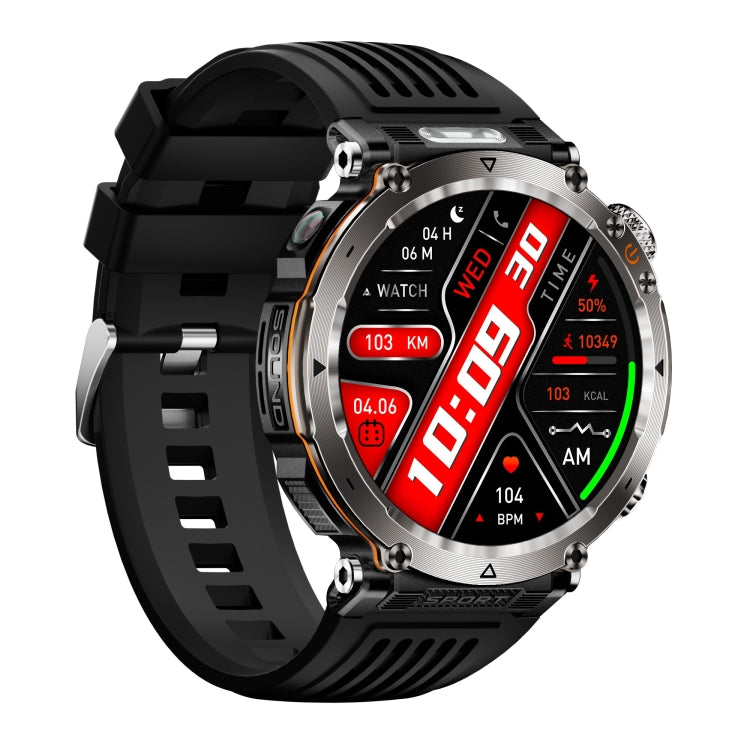 HT30 1.7 inch IP68 Waterproof Silicone Band Smart Watch, Support Flashlight / Banknote Detector Light / Compass(Black) - free shipping - PMC TechLife - Order now!