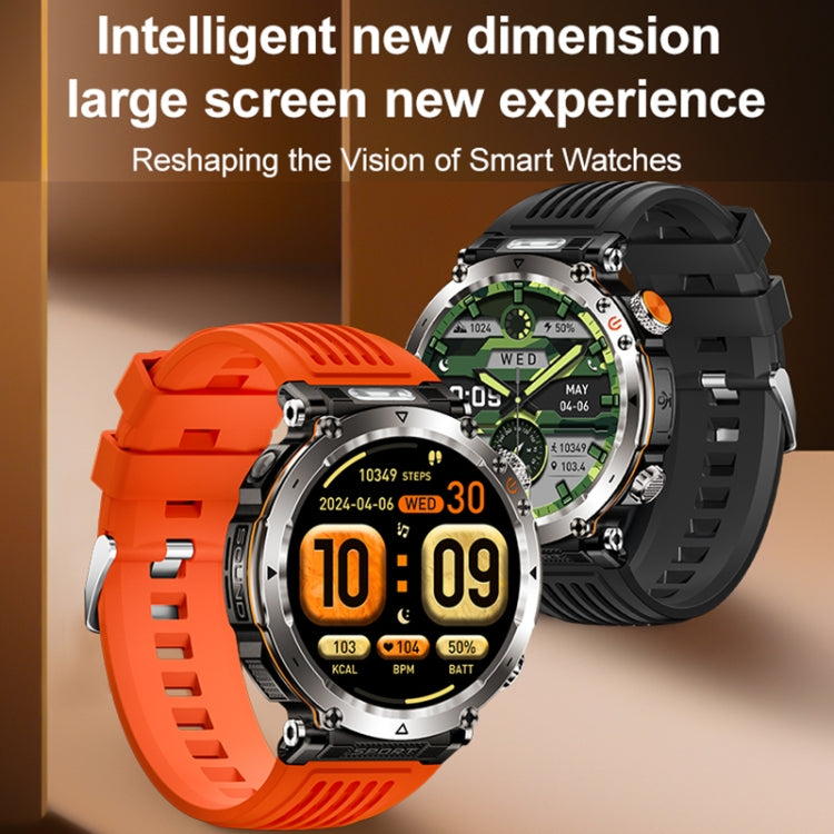 HT30 1.7 inch IP68 Waterproof Silicone Band Smart Watch, Support Flashlight / Banknote Detector Light / Compass(Black) - free shipping - PMC TechLife - Order now!