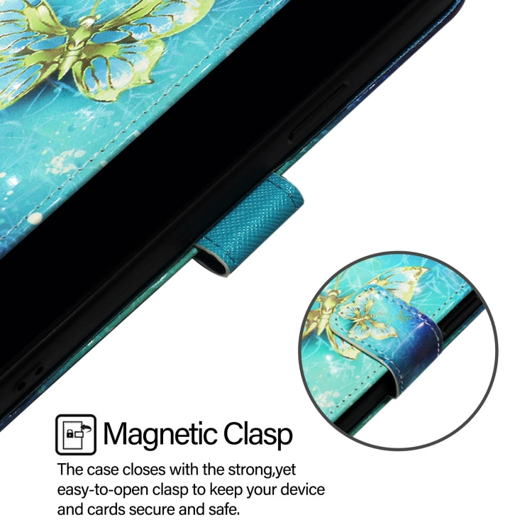 For Doogee N55 Plus 3D Painting Horizontal Flip Leather Phone Case(Golden Butterfly) - More Brand by PMC TechLife | Online Shopping South Africa | PMC TechLife | Buy Now Pay Later Mobicred