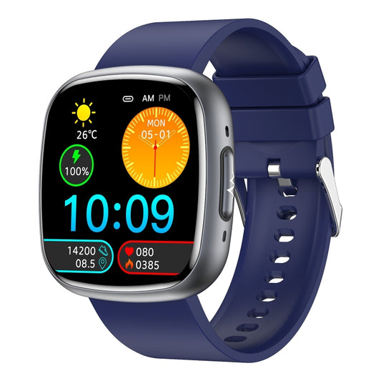 ET593 1.75 inch IPS Square Screen Smart Watch, ECG Electrocardiogram / Blood Sugar Monitoring(Blue) - Smart Watches by PMC Jewellery | Online Shopping South Africa | PMC Jewellery | Buy Now Pay Later Mobicred