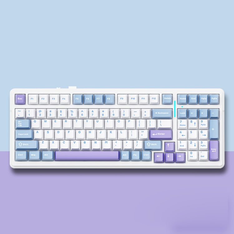 AULA F99 99 Keys Wired/2.4G/Bluetooth Three Model Customized RGB Mechanical Keyboard(Starfall Clouds) - free shipping - PMC TechLife - Order now!