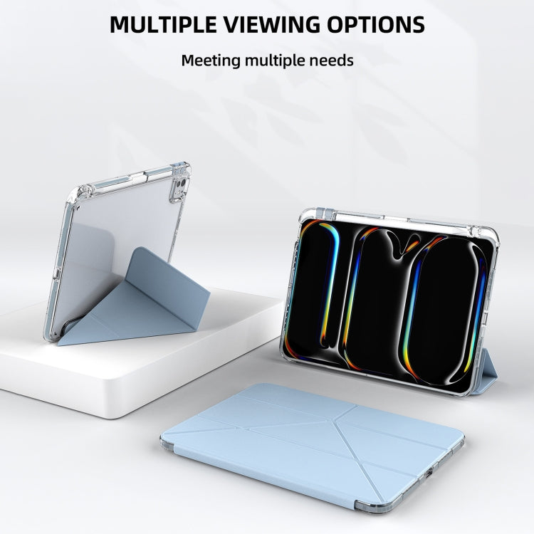 For iPad 2025 / 2022 mutural Y-Shape Deformation Leather Tablet Case(Black) - free shipping - PMc TechLife - Order now!