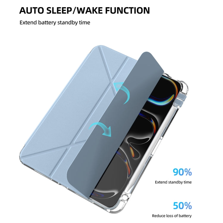 For iPad Pro 13 2024 mutural Y-Shape Deformation Leather Tablet Case(Grey) - free shipping - PMc TechLife - Order now!