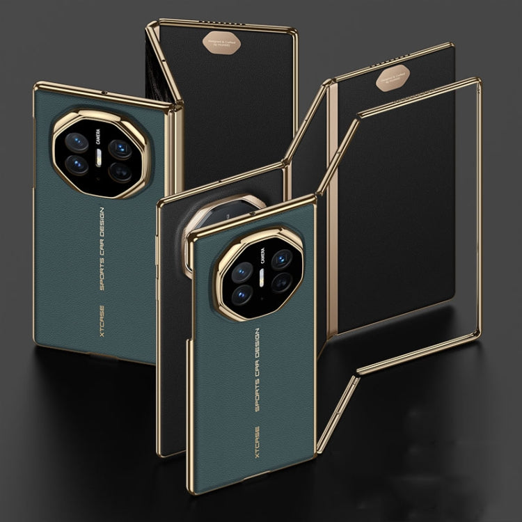 For Huawei Mate XT Ultimate Design GKK Phantom Leather MagSafe Frame Phone Case(Green) - Huawei Cases by GKK | Online Shopping South Africa | PMC TechLife | Buy Now Pay Later Mobicred
