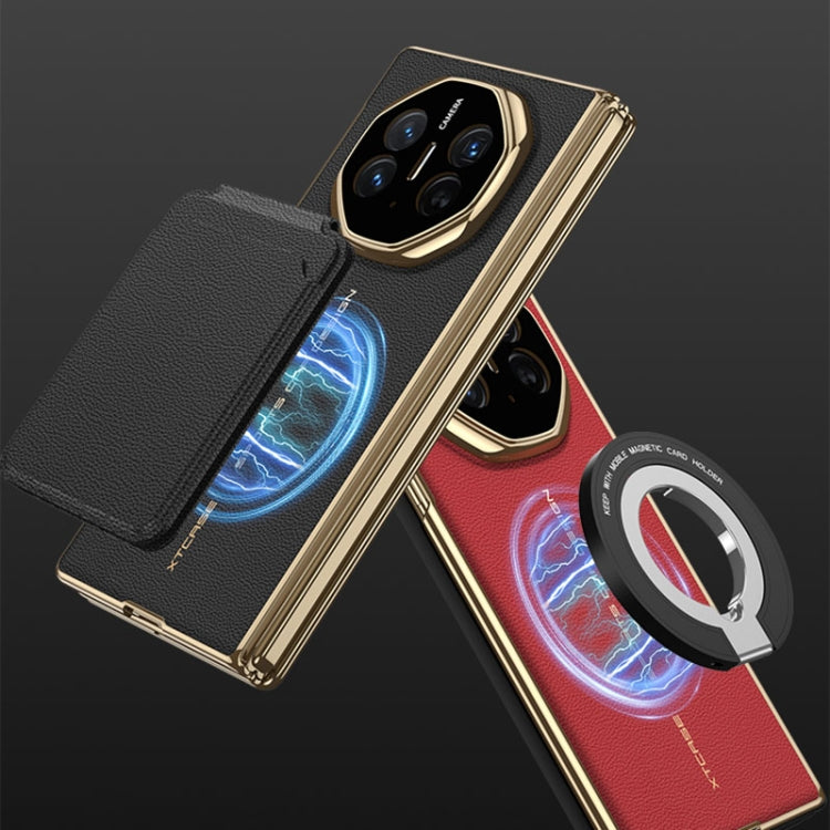For Huawei Mate XT Ultimate Design GKK Phantom Leather MagSafe Frame Phone Case(Green) - Huawei Cases by GKK | Online Shopping South Africa | PMC TechLife | Buy Now Pay Later Mobicred