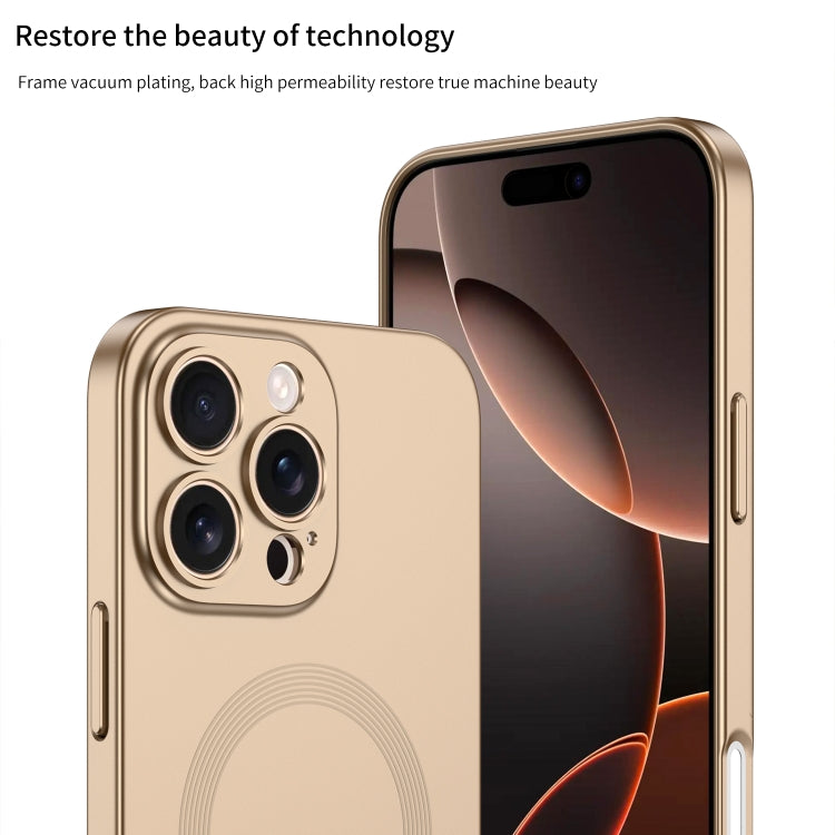 For iPhone 16 Pro Max GKK MagSafe Full Coverage Phone Case(Gold) - free shipping - PMC Jewellery - Order now!