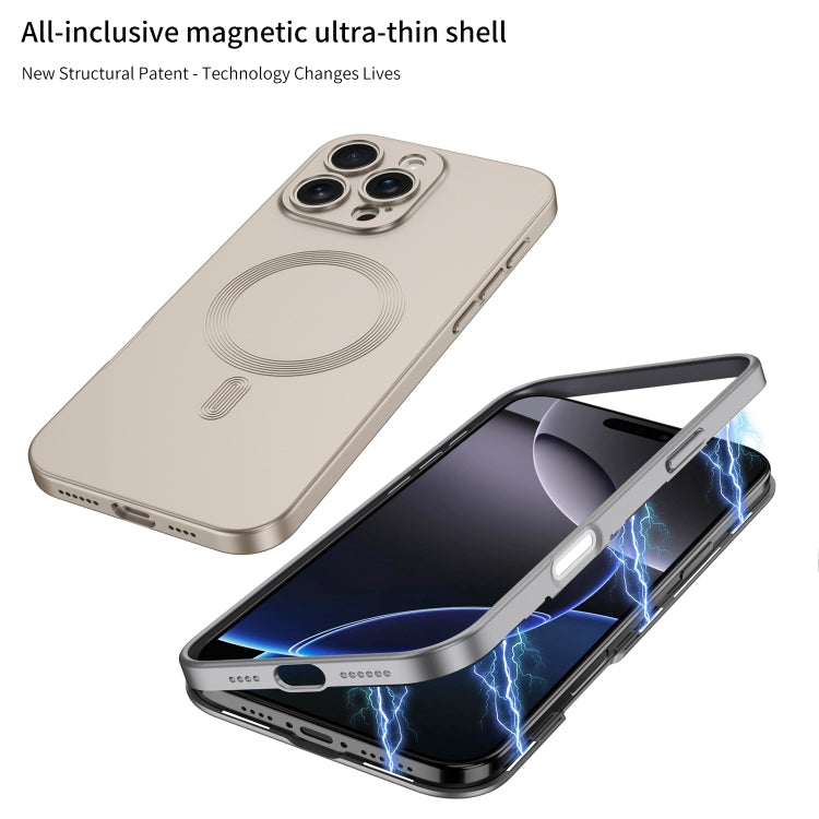For iPhone 16 GKK MagSafe Full Coverage Phone Case(Mountain Gray) - free shipping - PMC Jewellery - Order now!