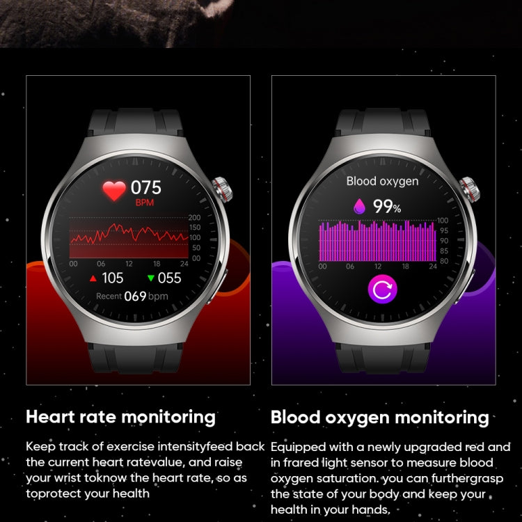 MT200 1.43 inch AMOLED IP67 Steel Band Smart Call Watch, Support ECG(Black) - Smart Watches by PMC TechLife | Online Shopping South Africa | PMC TechLife | Buy Now Pay Later Mobicred