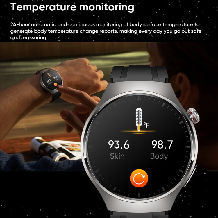MT200 1.43 inch AMOLED IP67 Steel Band Smart Call Watch, Support ECG(Silver) - Smart Watches by PMC TechLife | Online Shopping South Africa | PMC TechLife | Buy Now Pay Later Mobicred
