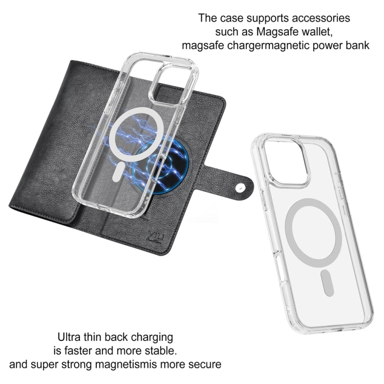 For iPhone 16 ViLi GVS-C Series MagSafe Magnetic RFID Leather Flip Phone Case(Black) - free shipping - PMC Jewellery - Order now!