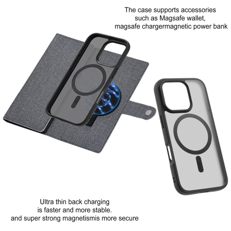 For iPhone 16 Pro Max ViLi GBS Series MagSafe Magnetic RFID Leather Flip Phone Case(Black) - free shipping - PMC Jewellery - Order now!