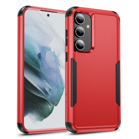 For Samsung Galaxy S25 5G TPU + PC Shockproof Protective Phone Case(Red + Black) - Galaxy S25 5G Cases by PMC Jewellery | Online Shopping South Africa | PMC Jewellery | Buy Now Pay Later Mobicred