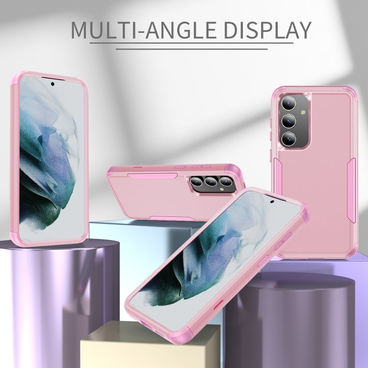 For Samsung Galaxy S25+ 5G TPU + PC Shockproof Protective Phone Case(Pink) - Galaxy S25+ 5G Cases by PMC Jewellery | Online Shopping South Africa | PMC Jewellery | Buy Now Pay Later Mobicred