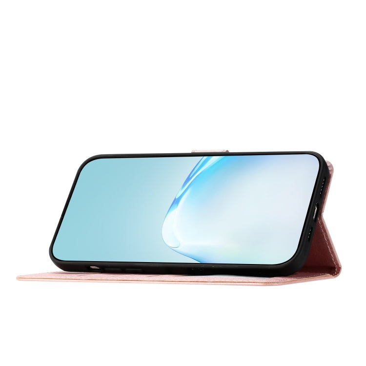 For Samsung Galaxy S25 5G Silk Texture Horizontal Flip Leather Phone Case(Rose Gold) - Galaxy S25 5G Cases by PMC Jewellery | Online Shopping South Africa | PMC Jewellery | Buy Now Pay Later Mobicred