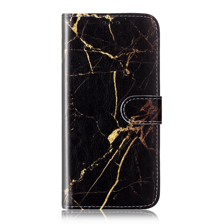 For Samsung Galaxy S25 Ultra 5G Colored Drawing Marble Pattern Leather Phone Case(Black Gold Marble) - Galaxy S25 Ultra 5G Cases by PMC Jewellery | Online Shopping South Africa | PMC Jewellery | Buy Now Pay Later Mobicred
